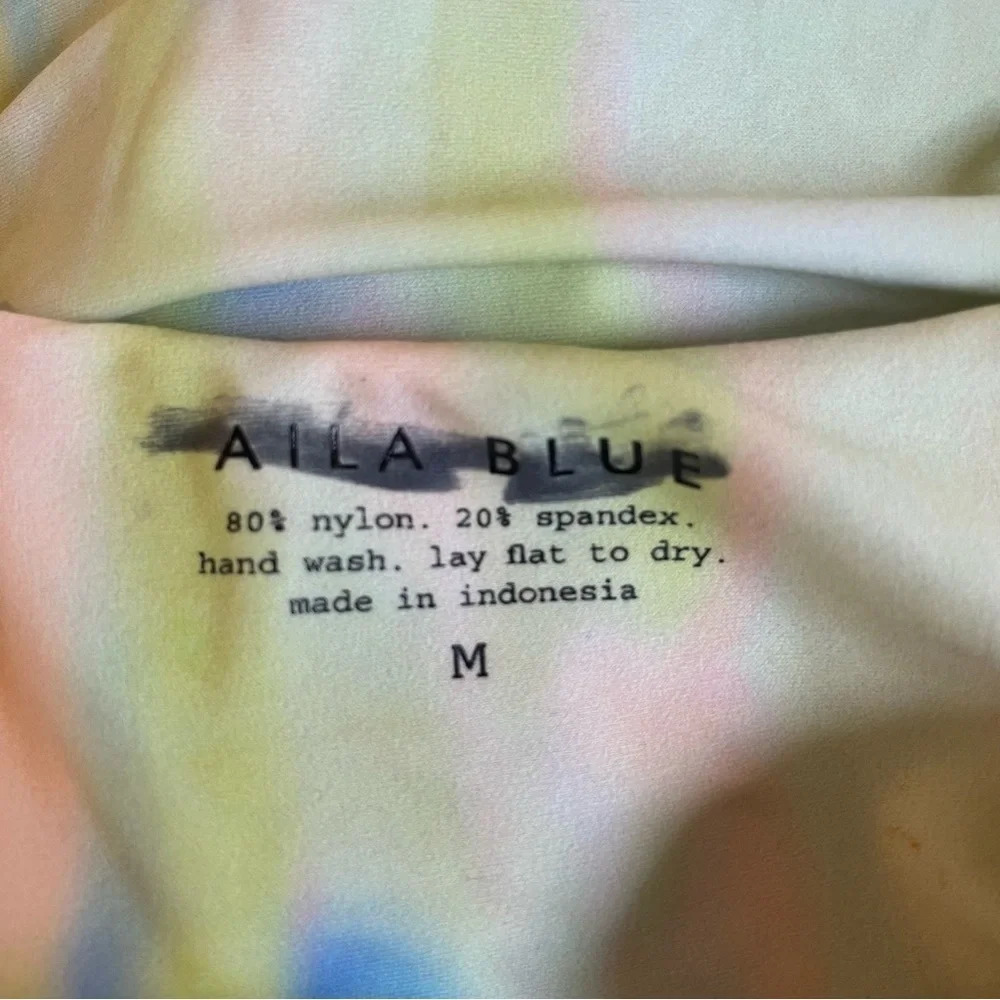 New! Aila Blue midnight in Paris acid tie dye one piece swimsuit 15429 - Picture 8 of 8